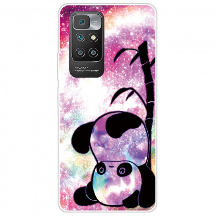 Funda Xiaomi Redmi 10 Panda y Bamboo