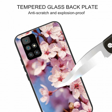 Xiaomi Redmi 10 Toughened Glass Funda Flores realistas
