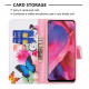 Funda Oppo A54 5G / A74 5G Mariposas y flores pintadas