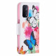 Funda Oppo A54 5G / A74 5G Mariposas y flores pintadas