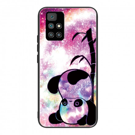 Funda Xiaomi Redmi 10 Vidrio Templado Panda y Bambú