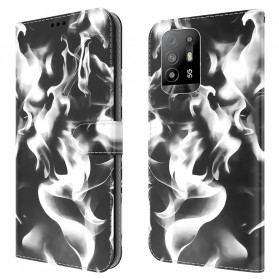 Oppo A94 5G Funda Patrón abstracto
