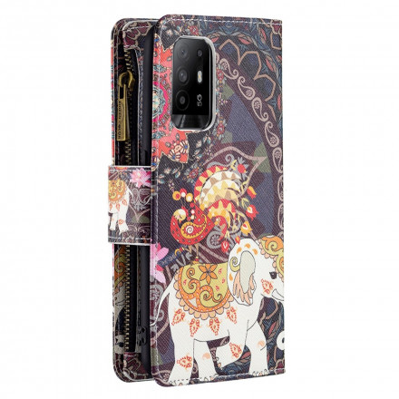 Funda de bolsillo de elefante Oppo A94 5G Funda de bolsillo de elefante Oppo A94 5G