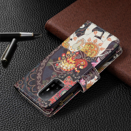 Funda de bolsillo de elefante Oppo A94 5G Funda de bolsillo de elefante Oppo A94 5G