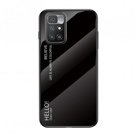 Xiaomi Redmi 10 Cover Hello Tempered Glass