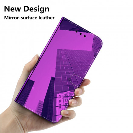 Xiaomi Redmi 10 Leatherette Funda Mirror Cover