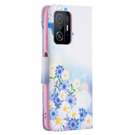 Funda Xiaomi 11T / 11T Pro Pintada Mariposas y Flores