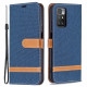 Funda de tela y colgante efecto cuero para el Xiaomi Redmi 10 Funda de tela y colgante efecto cuero para el Xiaomi Redmi 10