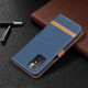 Funda de tela y colgante efecto cuero para el Xiaomi Redmi 10 Funda de tela y colgante efecto cuero para el Xiaomi Redmi 10