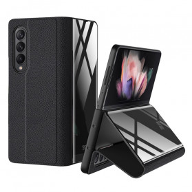 Flip Color Samsung Galaxy Z Fold 3 5G Cristal templado y polipiel