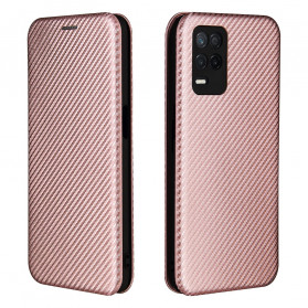Flip Cover Realme 8 5G Silicona Color Carbono