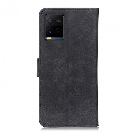 Vivo Y33s / Y21 / Y21s Mate Funda Efecto Cuero Vintage KHAZNEH