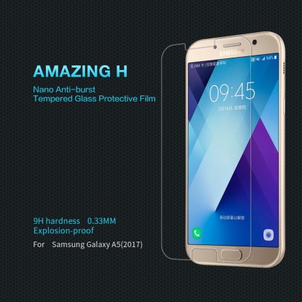 Protección de cristal templado para Samsung Galaxy A5 2017 Protección de cristal templado para Samsung Galaxy A5 2017