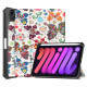 Smart Funda iPad Mini 6 (2021) Stylus Funda Vintage Flowers