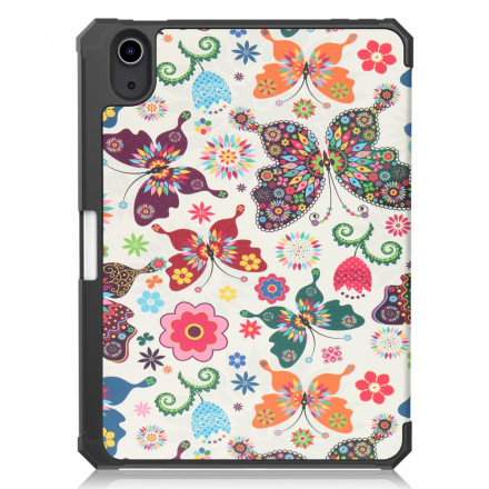 Smart Funda iPad Mini 6 (2021) Stylus Funda Vintage Flowers