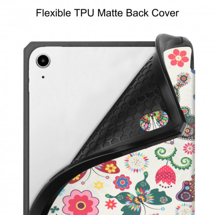 Smart Funda iPad Mini 6 (2021) Stylus Funda Vintage Flowers