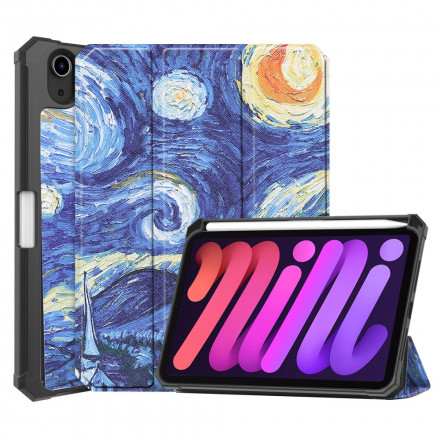 Smart Funda iPad Mini 6 (2021) Stylus Funda Starry Night