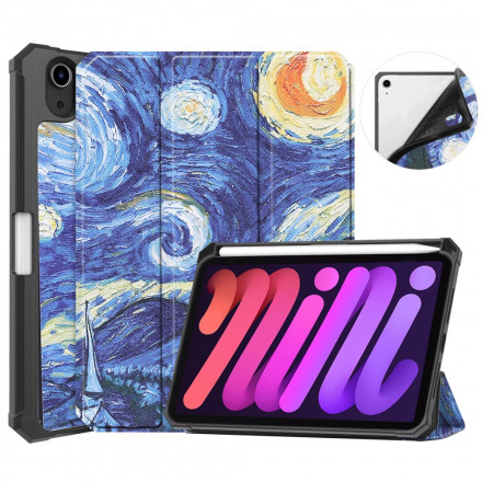 Smart Funda iPad Mini 6 (2021) Stylus Funda Starry Night