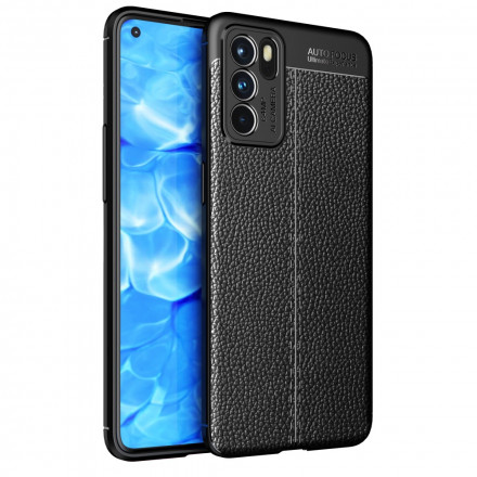 Oppo Reno 6 5G Funda efecto piel LItchi