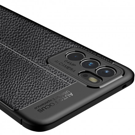 Oppo Reno 6 5G Funda efecto piel LItchi