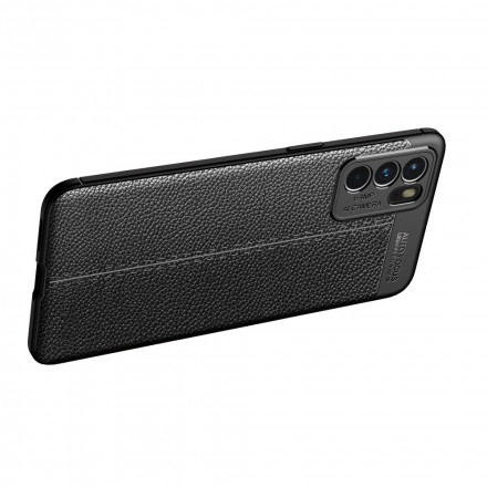 Oppo Reno 6 5G Funda efecto piel LItchi