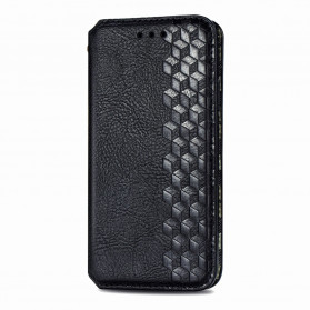 Funda Flip Cover Motorola Edge 20 Lite Polipiel Textura Diamante
