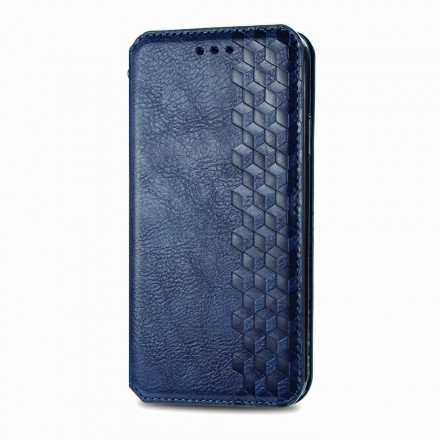 Funda Flip Cover Motorola Edge 20 Lite Polipiel Textura Diamante