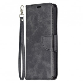 Funda lisa Oppo Reno 6 5G solapa oblicua