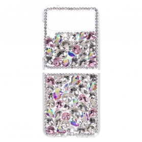 Samsung Galaxy Z Flip 3 5G Funda de piedras preciosas de colores