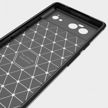 Funda de fibra de carbono cepillada para el Google Pixel 6