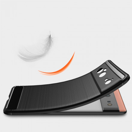 Funda de fibra de carbono cepillada para el Google Pixel 6