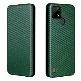 Flip Cover Realme C21 Fibra de Carbono