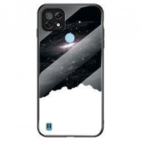 Funda de cristal templado del Realme C21 Marble