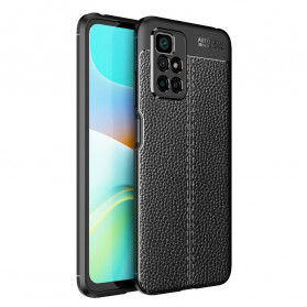Xiaomi Redmi 10 funda de cuero Litchi doble línea