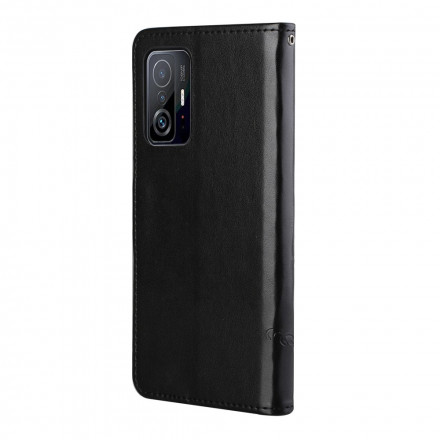 Xiaomi 11T / 11T Pro Funda con colgante de mariposas y flores