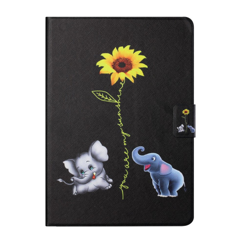 iPad Mini 7 (2024) / Mini 6 (2021) Funda Girasol Elefantes