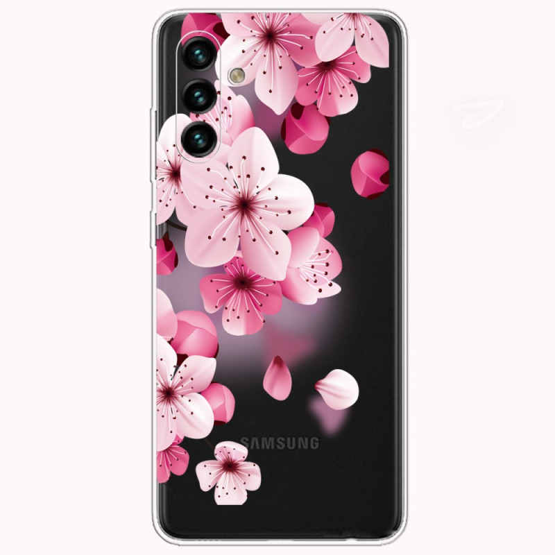 Funda Samsung Galaxy A13 5G / A04s Flores Pequeñas Rosa
