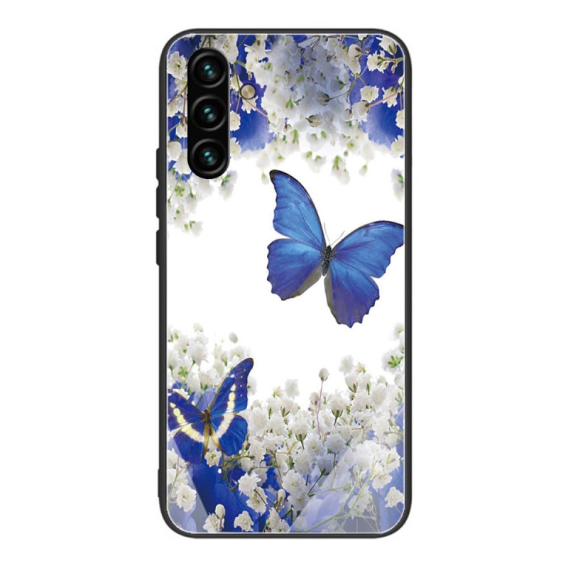 Funda Samsung Galaxy A13 5G / A04s Cristal Templado Diseño Mariposas