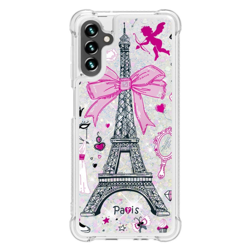 Funda Samsung Galaxy A13 5G / A04s La Torre Eiffel Purpurina
