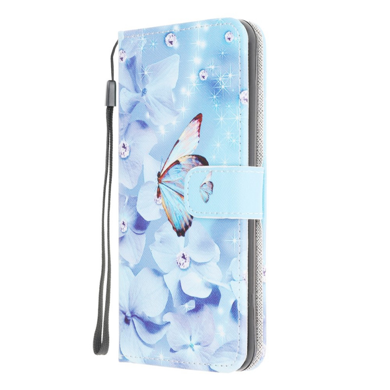 Funda con colgante de mariposa para el Samsung Galaxy M32