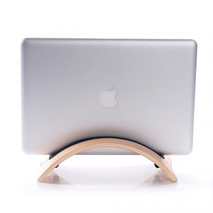 Soporte BookArc de madera natural para MacBook