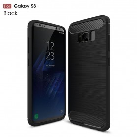 Funda de fibra de carbono cepillada para Samsung Galaxy S8