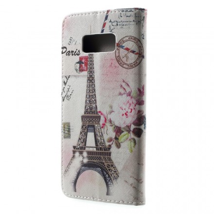 Samsung Galaxy S8 Plus Funda Eiffel Retro