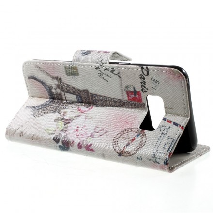 Samsung Galaxy S8 Plus Funda Eiffel Retro