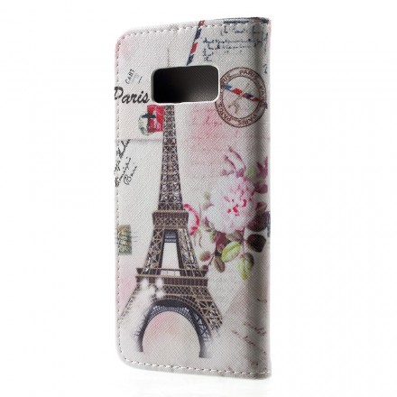 Funda retro del Samsung Galaxy S8 Torre Eiffel