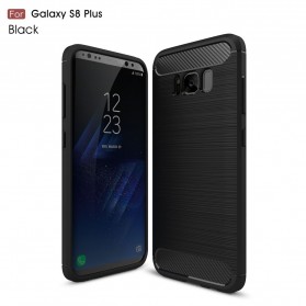 Funda de fibra de carbono cepillada para Samsung Galaxy S8 Plus