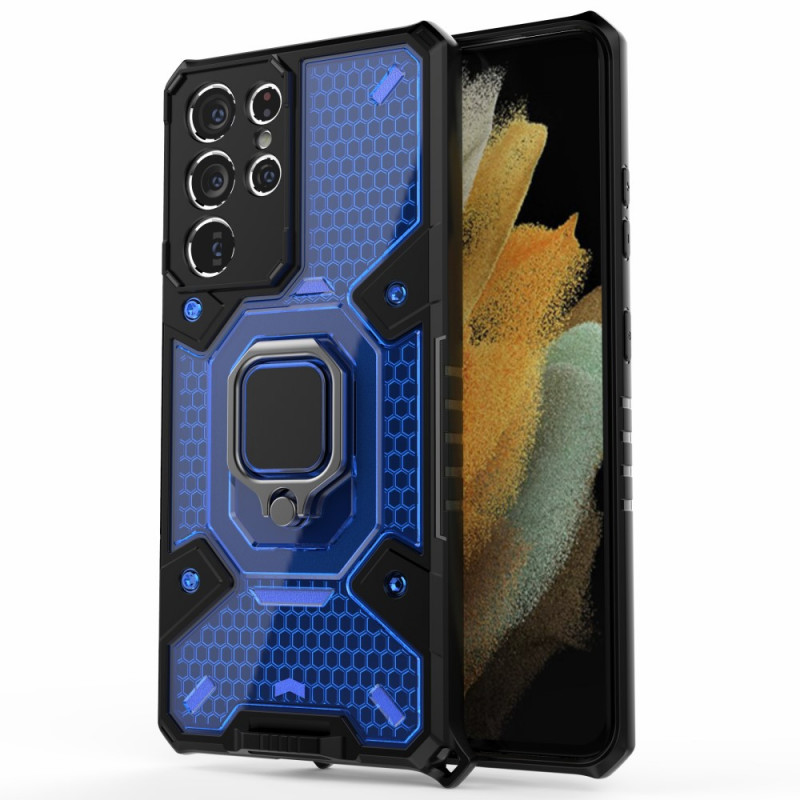 Funda Samsung Galaxy S21 Ultra 5G Honeycomb con anillo