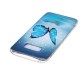 Samsung Galaxy S8 Funda Mariposa Azul Fluorescente