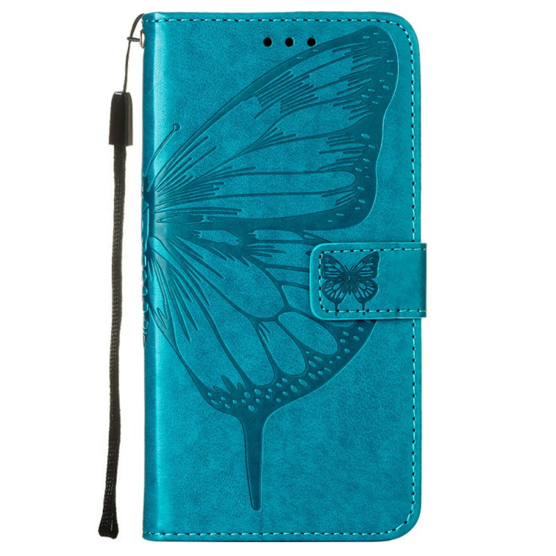 Funda con diseño de mariposa para el Xiaomi Redmi 10 con colgante
