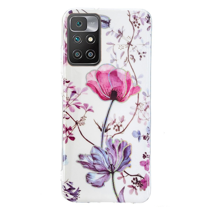 Funda Xiaomi Redmi 10 Marbled Flowers
